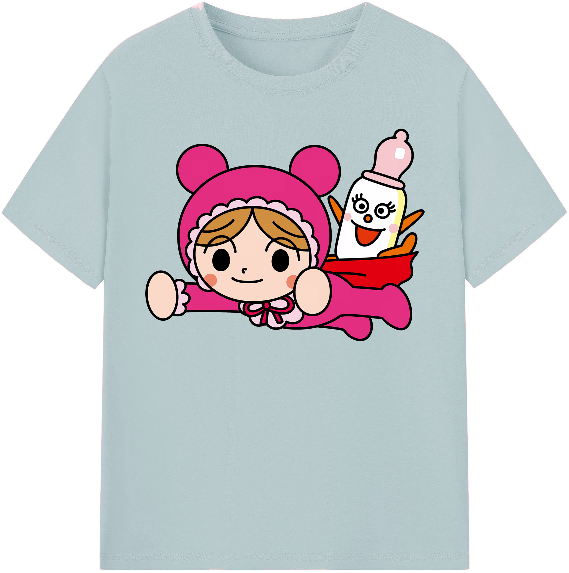 （画像用） アンパンマン Anpanman 綿100％半袖Tシャツ（フロントプリント）